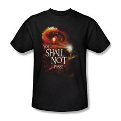 Lord Of The Rings - You Shall Not Pass Adult Short Sleeve T-Shirt In Black