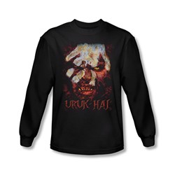 Lord Of The Rings - Uruk Hai Adult Long Sleeve T-Shirt In Black