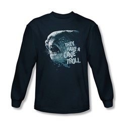 Lord Of The Rings - Cave Troll Adult Long Sleeve T-Shirt In Navy