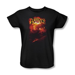 Lord Of The Rings - Balrog Womens Short Sleeve T-Shirt In Black