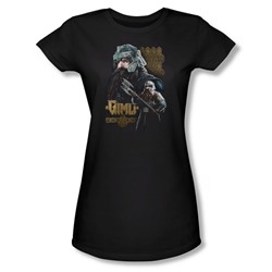 Lord Of The Rings - Gimli Jrs Sheer Cap Sleeve T-Shirt In Black