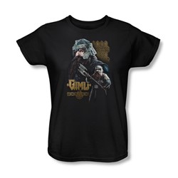 Lord Of The Rings - Gimli Womens Short Sleeve T-Shirt In Black