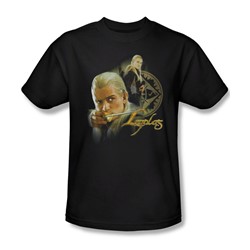 Lord Of The Rings - Legolas Adult Short Sleeve T-Shirt In Black