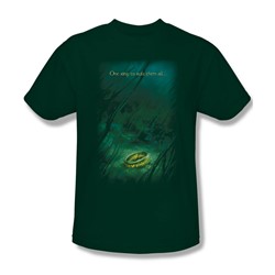 Lord Of The Rings - Lost Ring Adult Short Sleeve T-Shirt In Hunter Green