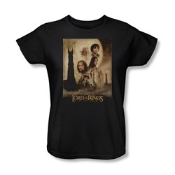 Lord Of The Rings - Tt Poster Womens Short Sleeve T-Shirt In Black