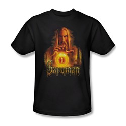 Lord Of The Rings - Saruman Adult Short Sleeve T-Shirt In Black
