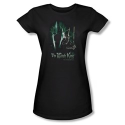 Lord Of The Rings - Witch King Jrs Sheer Cap Sleeve T-Shirt In Black