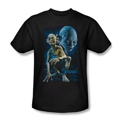 Lord Of The Rings - Smeagol Adult Short Sleeve T-Shirt In Black