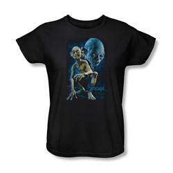Lord Of The Rings - Smeagol Womens Short Sleeve T-Shirt In Black