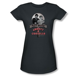 Abbott & Costello - Womens Super Sleuths T-Shirt In Charcoal