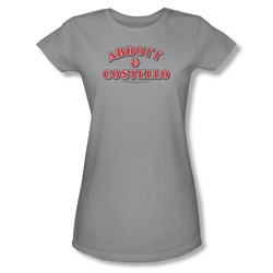 Abbott & Costello - Womens Logo T-Shirt In Silver