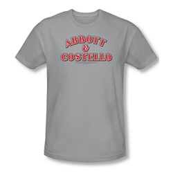 Abbott & Costello - Mens Logo T-Shirt In Silver