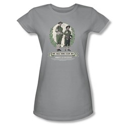 Abbott & Costello - Womens Be All You Can Be T-Shirt In Silver