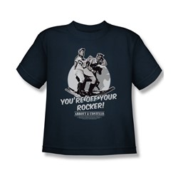 Abbott & Costello - Big Boys Off Your Rocker T-Shirt In Navy