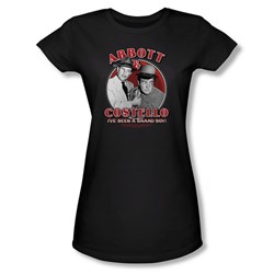 Abbott & Costello - Womens Bad Boy T-Shirt In Black
