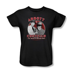 Abbott & Costello - Womens Bad Boy T-Shirt In Black