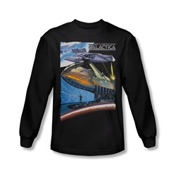 Battlestar Galactica - Mens Concept Art Long Sleeve Shirt In Black