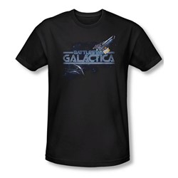 Battlestar Galactica - Mens Cylon Persuit T-Shirt In Black