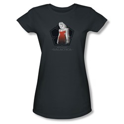 Battlestar Galactica - Womens Cylon Tech T-Shirt In Charcoal