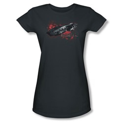 Battlestar Galactica - Womens Galactica T-Shirt In Charcoal