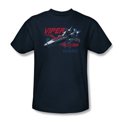 Battlestar Galactica - Mens Viper Mark Ii T-Shirt In Navy