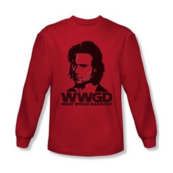 Battlestar Galactica - Mens Wwgd Long Sleeve Shirt In Red