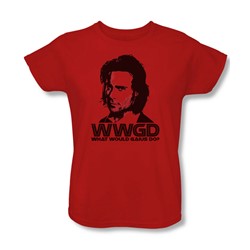 Battlestar Galactica - Womens Wwgd T-Shirt In Red