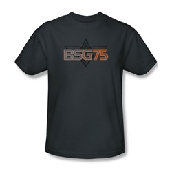 Battlestar Galactica - Mens Bsg75 T-Shirt In Charcoal
