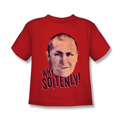 Three Stooges - Little Boys Why Soitenly T-Shirt In Red