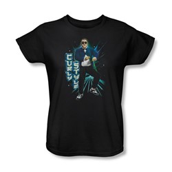 Three Stooges - Womens Curly Style T-Shirt In Black
