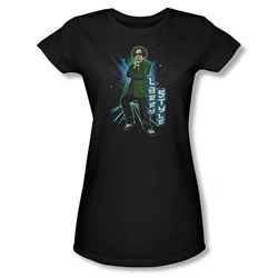 Three Stooges - Womens Larry Style T-Shirt In Black