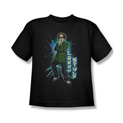 Three Stooges - Big Boys Larry Style T-Shirt In Black