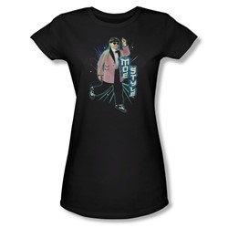 Three Stooges - Womens Moe Style T-Shirt In Black