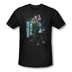 Three Stooges - Mens Stooge Style T-Shirt In Black