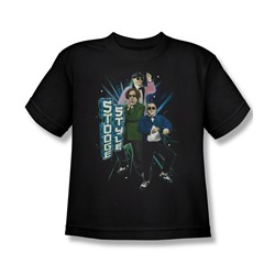 Three Stooges - Big Boys Stooge Style T-Shirt In Black