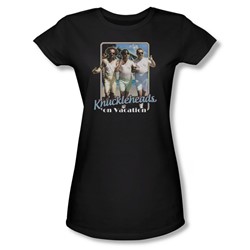 Three Stooges - Womens Knucklesheads On Vacation T-Shirt In Black