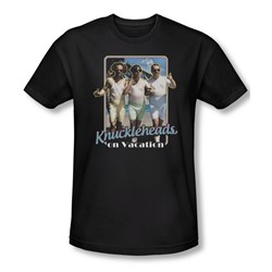 Three Stooges - Mens Knucklesheads On Vacation T-Shirt In Black