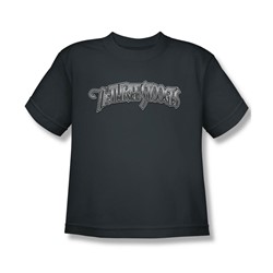 Three Stooges - Big Boys Metallic Logo T-Shirt In Charcoal