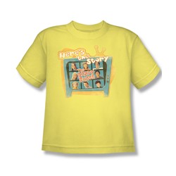 Brady Bunch - Big Boys Here'S The Story T-Shirt In Banana