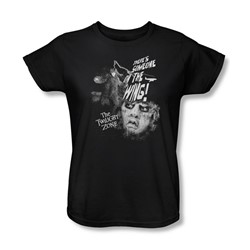 Twilight Zone - Womens Someone On The Wing T-Shirt In Black