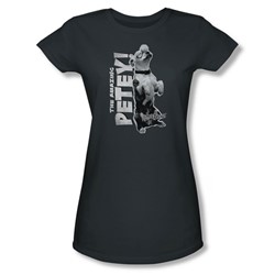 Little Rascals - Womens Amazing Petey T-Shirt In Charcoal
