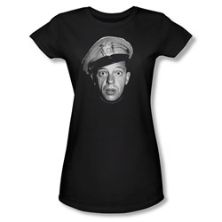 Andy Griffith - Womens Barney Head T-Shirt In Black