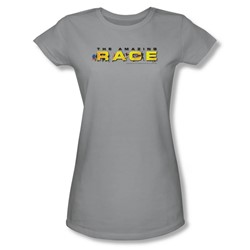 Amazing Race - Womens Running Logo T-Shirt In Silver