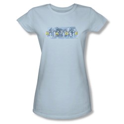 Amazing Race - Womens In The Clouds T-Shirt In Light Blue