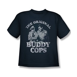 Andy Griffith - Big Boys Buddy Cops T-Shirt In Navy