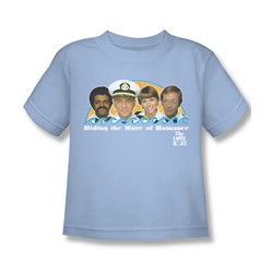 Love Boat - Little Boys Wave Of Romance T-Shirt In Light Blue