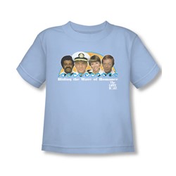 Love Boat - Toddler Wave Of Romance T-Shirt In Light Blue