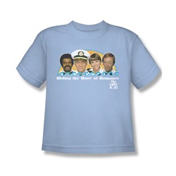 Love Boat - Big Boys Wave Of Romance T-Shirt In Light Blue