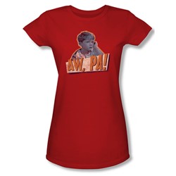 Andy Griffith - Womens Aw Pa T-Shirt In Red
