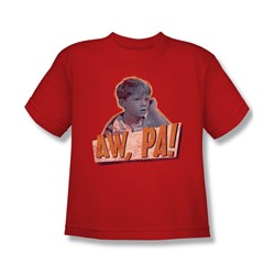 Andy Griffith - Big Boys Aw Pa T-Shirt In Red